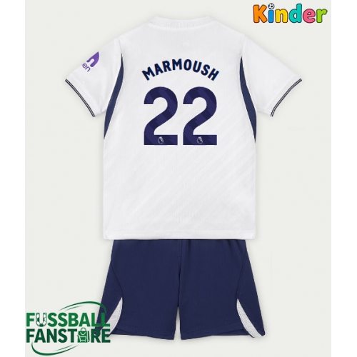 Tottenham Hotspur Omar Marmoush #22 Replik Heimtrikot Kinder 2026-27 Kurzarm (+ Kurze Hosen)